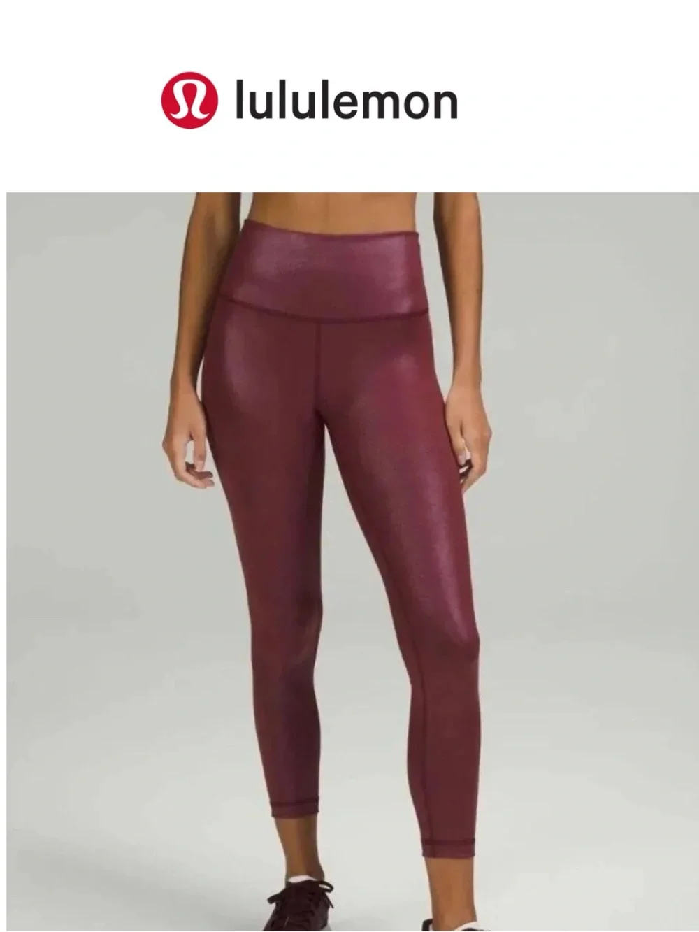 lululemon Wunder Train High Rise Tight Leggings - Radiate Foil